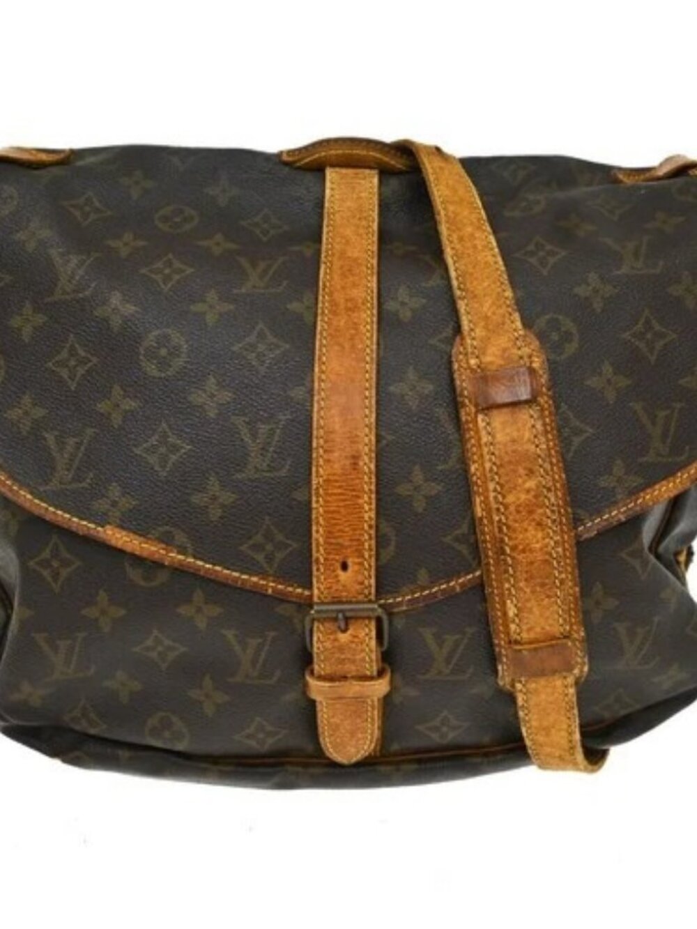 Best06 LOUIS VUITTON SAUMUR 35 MESSENGER SHOULDER BAG M42254 8909VI YQ09218